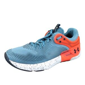 Under Armour Mens HOVR Apex 2 Training Shoes Blue Orange 3023007-400 Size 11